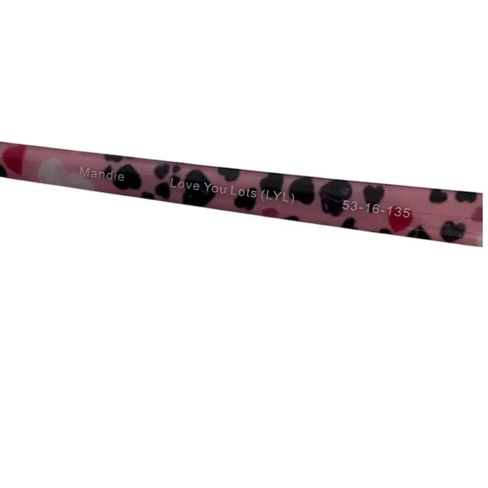 NEW Vera Bradley Mandie in love you lots black frames